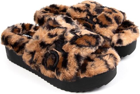 DKNY womens Palz Slipper, Brown Camel Multi, 8 US in Saudi Arabia