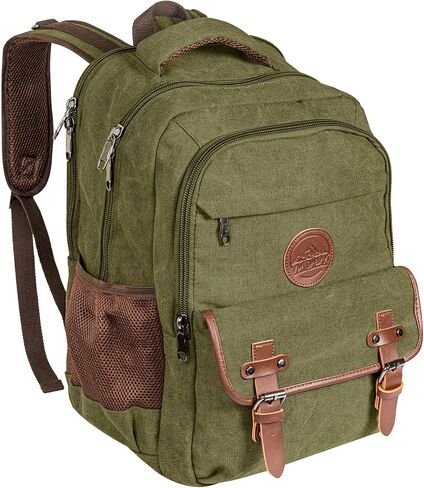 Ama Dablam Premium Original Canvas Backpack/ 17"Laptop/XL-30L/ Many Pockets | Strong Zippers | Thick Cotton | College Travel in Saudi Arabia