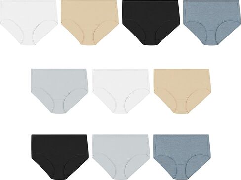 Hanes Women's Pure Bliss Brief Panty 10-Pack in Saudi Arabia