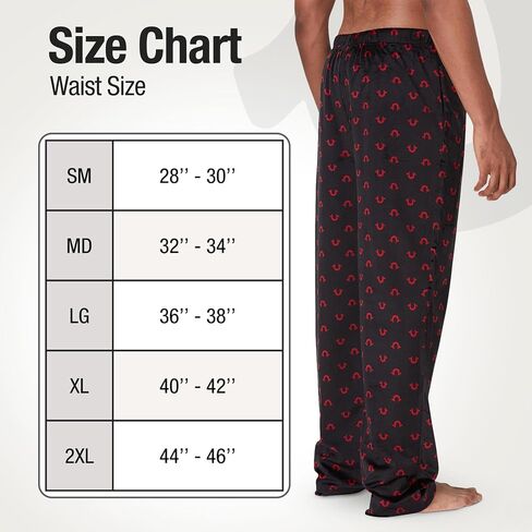 طقم بيجامة من الصوف من قطعتين من True Religion للرجال، ملابس نوم للرجال من PJ Pants in Kuwait