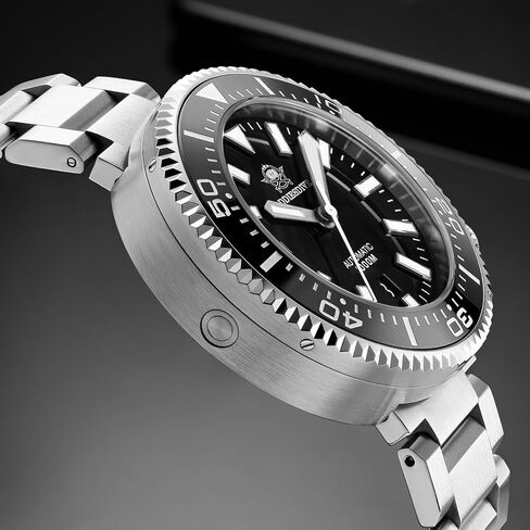 ساعة غوص ADDIESDIVE Diver 1000M للرجال 45 ملم أوتوماتيكية مع صمام عادم كريستال ياقوت صناعي مضيء in Kuwait