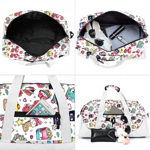 Stumdo Kids Overnighter Duffel Bags for kids, Carry-On Size & Ideal for School Practice or Overnight Travel Weekender Tote for Travel Gym Sport bag for Boys & Girls (04Tulv2) in Kuwait