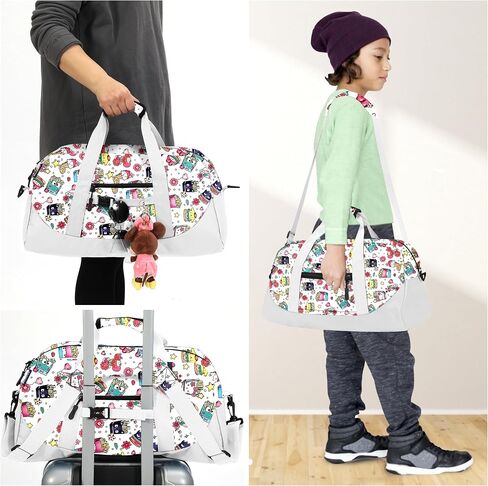 Stumdo Kids Overnighter Duffel Bags for kids, Carry-On Size & Ideal for School Practice or Overnight Travel Weekender Tote for Travel Gym Sport bag for Boys & Girls (04Tulv2) in Kuwait