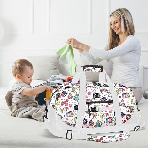 Stumdo Kids Overnighter Duffel Bags for kids, Carry-On Size & Ideal for School Practice or Overnight Travel Weekender Tote for Travel Gym Sport bag for Boys & Girls (04Tulv2) in Kuwait