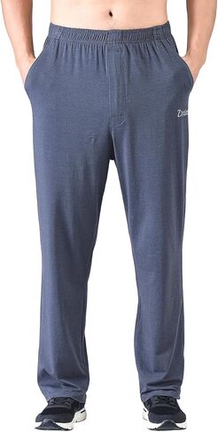 Zoulee Men's Summer Casual Zipper Fly Closure Jogger Sweatpants Quick-Drying Pants in Kuwait