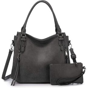 حقائب يد ريلر للنساء، حقائب هوبو، حقيبة كتف كبيرة عبر الجسم، جلد صناعي نباتي، مع حافظة/محفظة in Kuwait