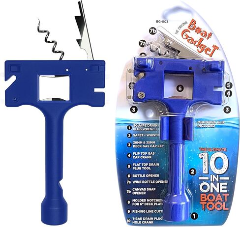 أداة القارب - تتضمن أداة القارب 10 في 1 فتاحة زجاجات البيرة والنبيذ، وصفارة الأمان، وقاطع خط الصيد، ومفتاح غطاء الغاز البحري والأدوات الأساسية الأخرى - فكرة رائعة لأصحاب القوارب in Kuwait