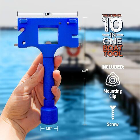 أداة القارب - تتضمن أداة القارب 10 في 1 فتاحة زجاجات البيرة والنبيذ، وصفارة الأمان، وقاطع خط الصيد، ومفتاح غطاء الغاز البحري والأدوات الأساسية الأخرى - فكرة رائعة لأصحاب القوارب in Kuwait