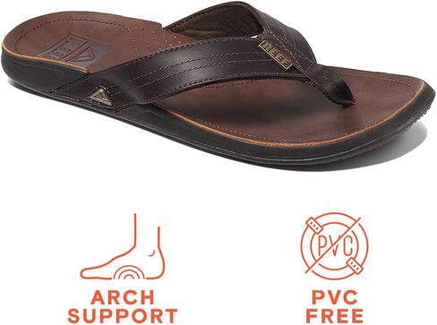 REEF Men's Sandals J-Bay III | Premium Full Grain Mens Leather Sandals for Instant Comfort in Kuwait