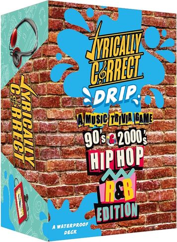 Lyrically Correct 90's and 2000's Hip Hop and R & B Music Trivia Card Game |Multi-Generational Family Gatherings, Adult Game Night and Fun Trivia in Kuwait