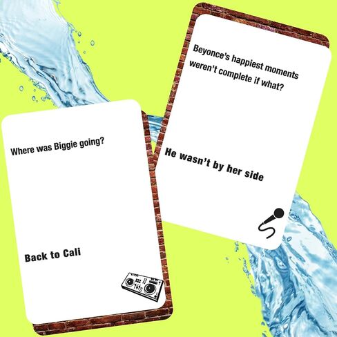 Lyrically Correct 90's and 2000's Hip Hop and R & B Music Trivia Card Game |Multi-Generational Family Gatherings, Adult Game Night and Fun Trivia in Kuwait
