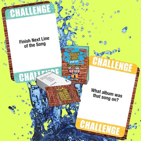 Lyrically Correct 90's and 2000's Hip Hop and R & B Music Trivia Card Game |Multi-Generational Family Gatherings, Adult Game Night and Fun Trivia in Kuwait
