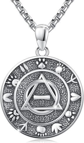 Yueyuan Medusa Necklace for Women 925 Sterling Silver Medusa Head Snake Monster Pendant Necklace Gothic Viking Serpent Pendant Amulet Medal Ancient Greece Mythology Goddess Jewerly Gifts for Christmas in Saudi Arabia