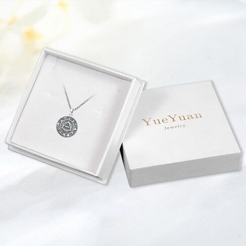 Yueyuan Medusa Necklace for Women 925 Sterling Silver Medusa Head Snake Monster Pendant Necklace Gothic Viking Serpent Pendant Amulet Medal Ancient Greece Mythology Goddess Jewerly Gifts for Christmas in Saudi Arabia