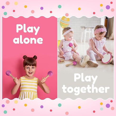 Stoie’s International Wooden Music Set, Percussion Kids Musical Instruments, Montessori Unique Play Toddler Musical Instruments for Kids Ages 3, 5, 9, 12- Baby Musical Toys, Baby Musical Instruments in Kuwait