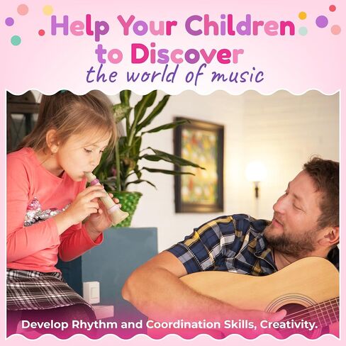 Stoie’s International Wooden Music Set, Percussion Kids Musical Instruments, Montessori Unique Play Toddler Musical Instruments for Kids Ages 3, 5, 9, 12- Baby Musical Toys, Baby Musical Instruments in Kuwait