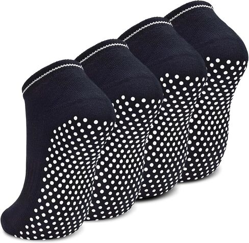 DWG Anti Slip Non Skid Slipper Yoga Socks with Grips Sticky Home Hospital Pilates Socks for Adult Women in Saudi Arabia