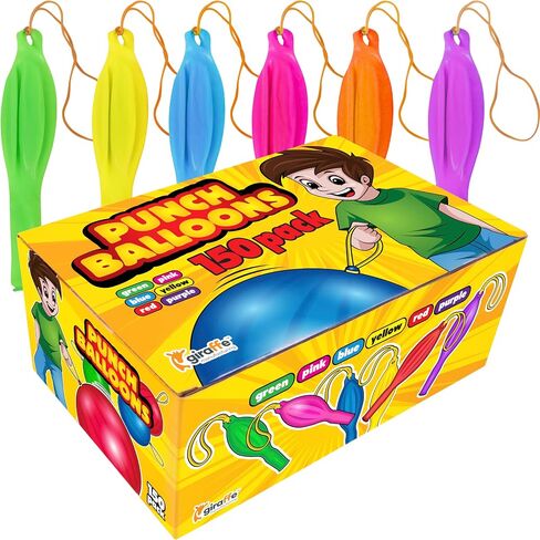 Giraffe 35 Pack 18" Large Thick Latex Neon Rubber Punch Balloons for Kids in Kuwait