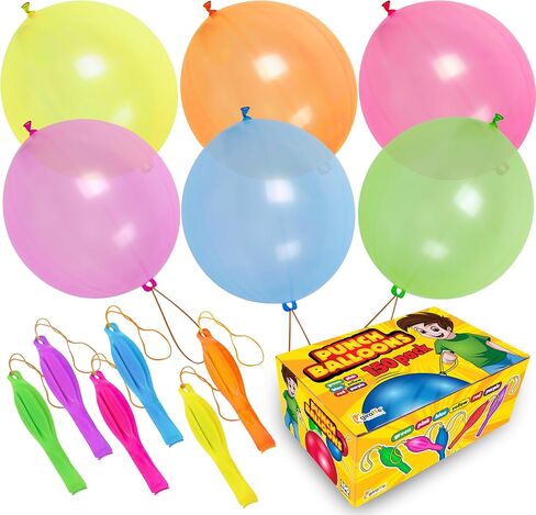 Giraffe 35 Pack 18" Large Thick Latex Neon Rubber Punch Balloons for Kids in Kuwait