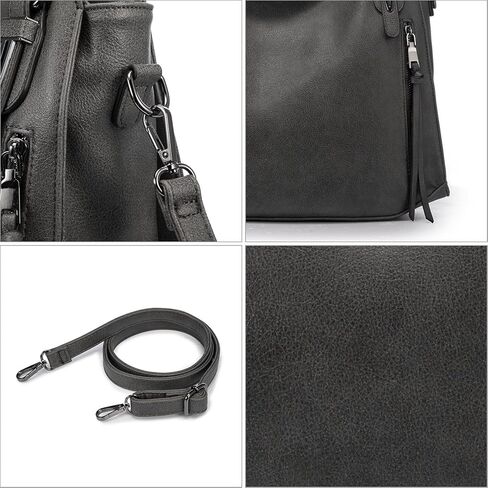 حقائب يد ريلر للنساء، حقائب هوبو، حقيبة كتف كبيرة عبر الجسم، جلد صناعي نباتي، مع حافظة/محفظة in Kuwait