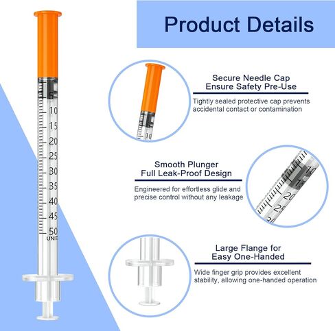 1ml 31G 5/16"(8mm) Laboratory Supplies, Disposable Individual Package (100pcs) in Kuwait