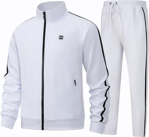 Men's Tracksuits Athletic Sportswear Casual Full Zip Sweatsuit for Men 2 Piece Outfits in Saudi Arabia