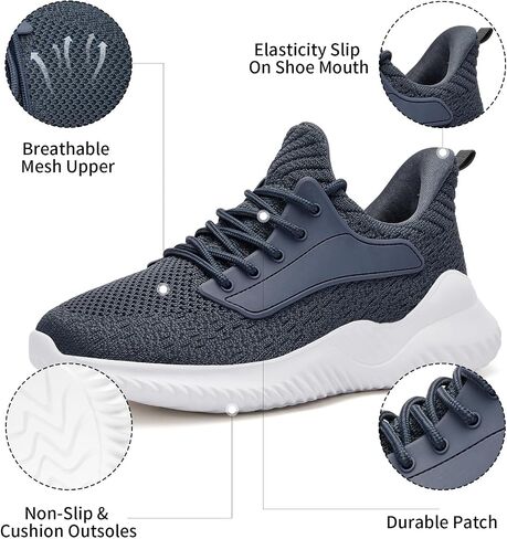 Womens Tennis Shoes Walking Sneakers - Memory Foam Running Slip On Gym Athletic Workout Nursing Comfort Work Shoe Lightweight in Kuwait