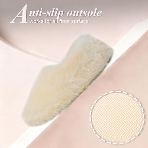 Fuzzy Winter Indoor Slippers for Women in Kuwait