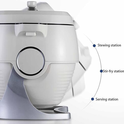 GS 2000W Automatic Cooking Machine - 6L Auto Stir Fry Wok with One-Click Start, 360° Rotation & Adjustable Speeds for Stewing, Frying & Everyday Meals in Saudi Arabia