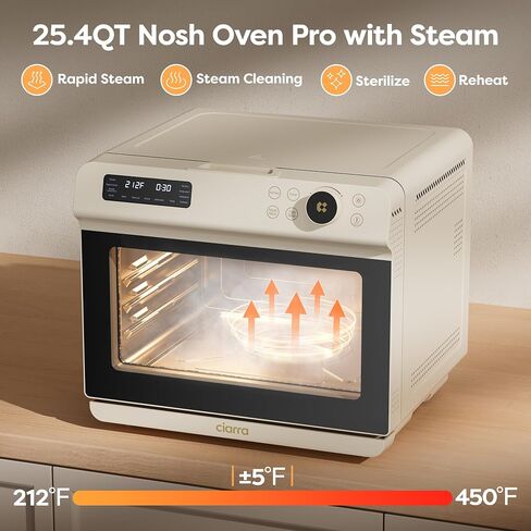 CIARRA 12-in-1 Countertop Steam Oven with Air Fryer, 25.4QT Nosh Oven Pro in Kuwait