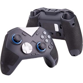 Controller Grips Tape Compatible with FLYDIGI Vader 3 PRO / 4 PRO, Anti-Slip, Sweat-Absorbent, Textured Skin kit, for Controllers Handle Grips, Buttons, Triggers (Classic Version - Black)