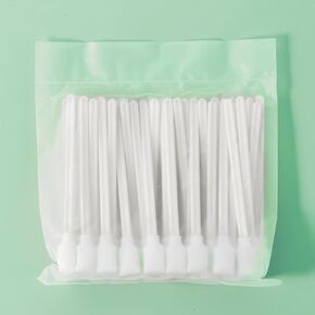 Duogalia Foam Cleaning swabs(200pcs,5.11", White), Lint Free Foam Swab for Electronics, Camera, Inkjet Printer, Optical Lens, Optical Equipment