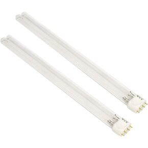 CNZ 36W UVC Replacement Bulb 2G11 Base for Aquarium Pond Filter UV Clarifier, 2-Pack