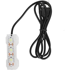 LED Aquarium Light, Light Weight USB Charging Underwater Light, Plastic Waterproof 2.4X0.8Inch for Aquarium Freshwater Office Desk Fish Tank