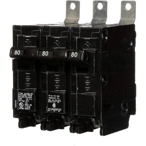 Siemens B380H 80-Amp Three Pole 240-Volt 22KAIC Bolt in Breaker