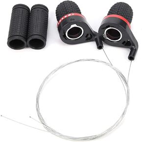 Pilipane Bike Speed Shifter Kits Grip Shift Derailleur Handle Grip Gear Shift Transmission Cyling Parts for Moutain Bike, Bicycle Brake Levers Shifter, Road Bike, BMX, Fixie Gear, Cycl