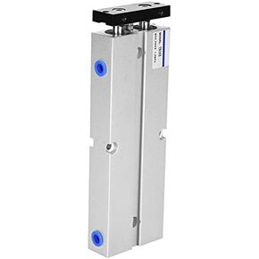 Fafeicy Air Cylinder, Pneumatic Cylinder, Double Acting Air Cylinder, Guide Rail Cylinder, for Textile Industry, 10~200mm Stroke (10 Types Optional)(TN16X200-S)