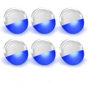 Dream lighting Marine Boat Lights RV Interior LED Courtesy Deck Lighting 1.7 inch Round Step Light 0.1 Watt Warm White Pack of 6