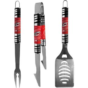 NHL Siskiyou Sports Fan Shop Carolina Hurricanes Tailgater BBQ Set 3 piece Team Color