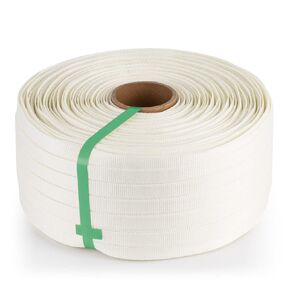 Flyrivergo 3/4" x 1640'(500m) Woven Cord Strapping Roll, 2500lbs Break Strength, Heavy Duty Banding Pallet Strapping (1 Roll) (2500lbs)