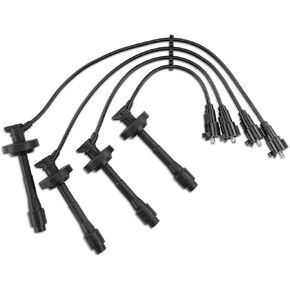 A-Premium Ignition Spark Plug Wires Set of 4 Compatible with Toyota Corolla 1998 1999 2000 2001 2002 L4 1.8L