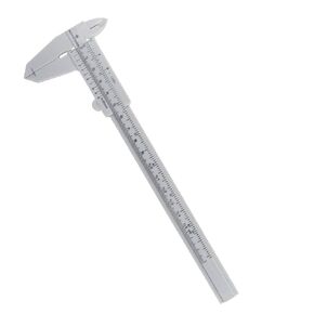 Marathon Vernier Caliper, Lightweight Durable Plastic. 0-6 inch (150mm) Scale Range. (Grey - Single Unit)