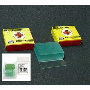 Aggstrom 50 شريحة مجهر زجاجية فارغة مُنظفة مسبقًا و100 قطعة غطاء زجاجي مربع مُنظف مسبقًا زلات أغطية in Kuwait