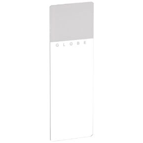 Globe Scientific 1324W Glass Microscope Slide, 25 x 75mm Size, Ground Edges with Safety Corners, White Frosted (1,440 slides)