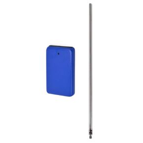 EISCO Rectangular Retort Base & Rod Set - 8"x5" Base, 19.5" Rod - Heavy Duty, Corrosion Resistant Steel - 12mm Diameter Rod