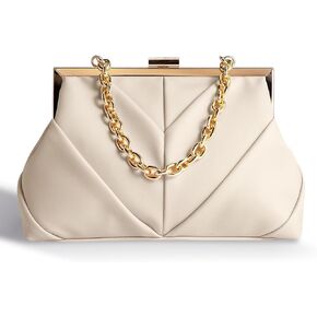 Elsblossion Clutch Purses for Women, PU Leather Evening Bag, Evening Handbags for Party, Prom, Wedding