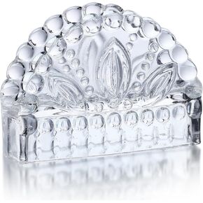 5.1 ''حامل مناديل الزجاج محفورة تصميم واضح موزع مناديل المائدة الديكور لمتجر القهوة مطعم بار غرفة المعيشة المطبخ in Kuwait