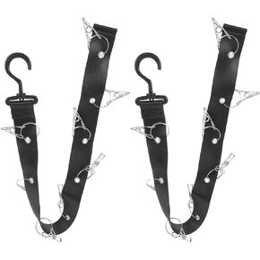 STOBAZA 2pcs Hockey Drying Rack Portable Sports Gear Organizer Multipurpose Hanging Strap Hockey Gear Hanger for Ice Hockey Goalie Baseball Catcher Football Outdoor Camping
