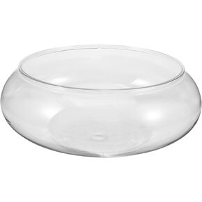 Happyyami Wide Mouth Glass Vase Bowl, Round Flower Vase Terrarium Succulent Hydroponic Planter Globe Fish Bowl Floral Container for Wedding Table Centerpiece Home Decors