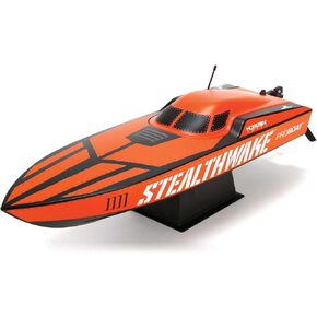 قارب Pro Stealthwake RC مقاس 23 بوصة مصقول بعمق V RTR يتضمن بطارية جهاز إرسال وشاحن PRB08015 in Saudi Arabia